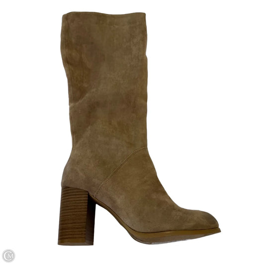 Boots Knee Heels By Pierre Dumas In Tan, Size: 10
