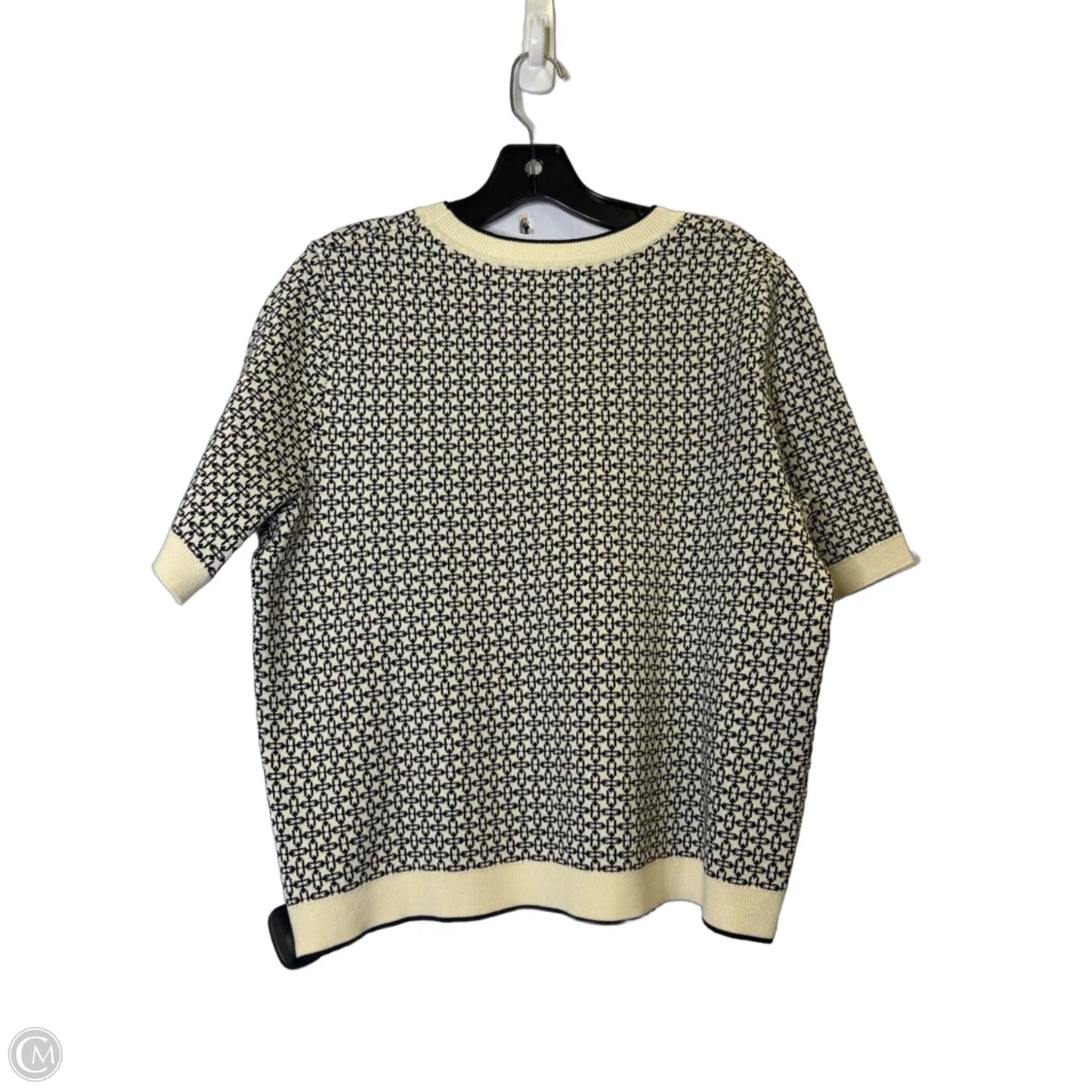 Sweater Short Sleeve By Adrianna Papell In Black, Size: M