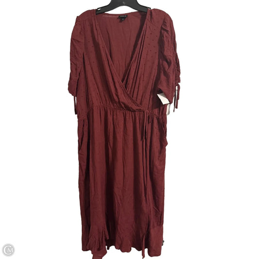 Dress Casual Midi By Torrid In Red, Size: 2x