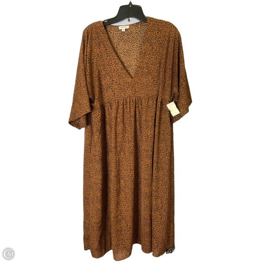 Dress Casual Midi By Mittoshop In Animal Print, Size: L