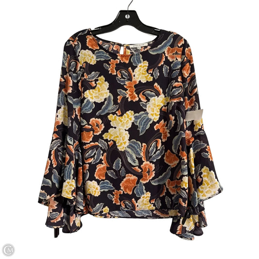 Blouse Long Sleeve By Rose And Olive In Purple, Size: M