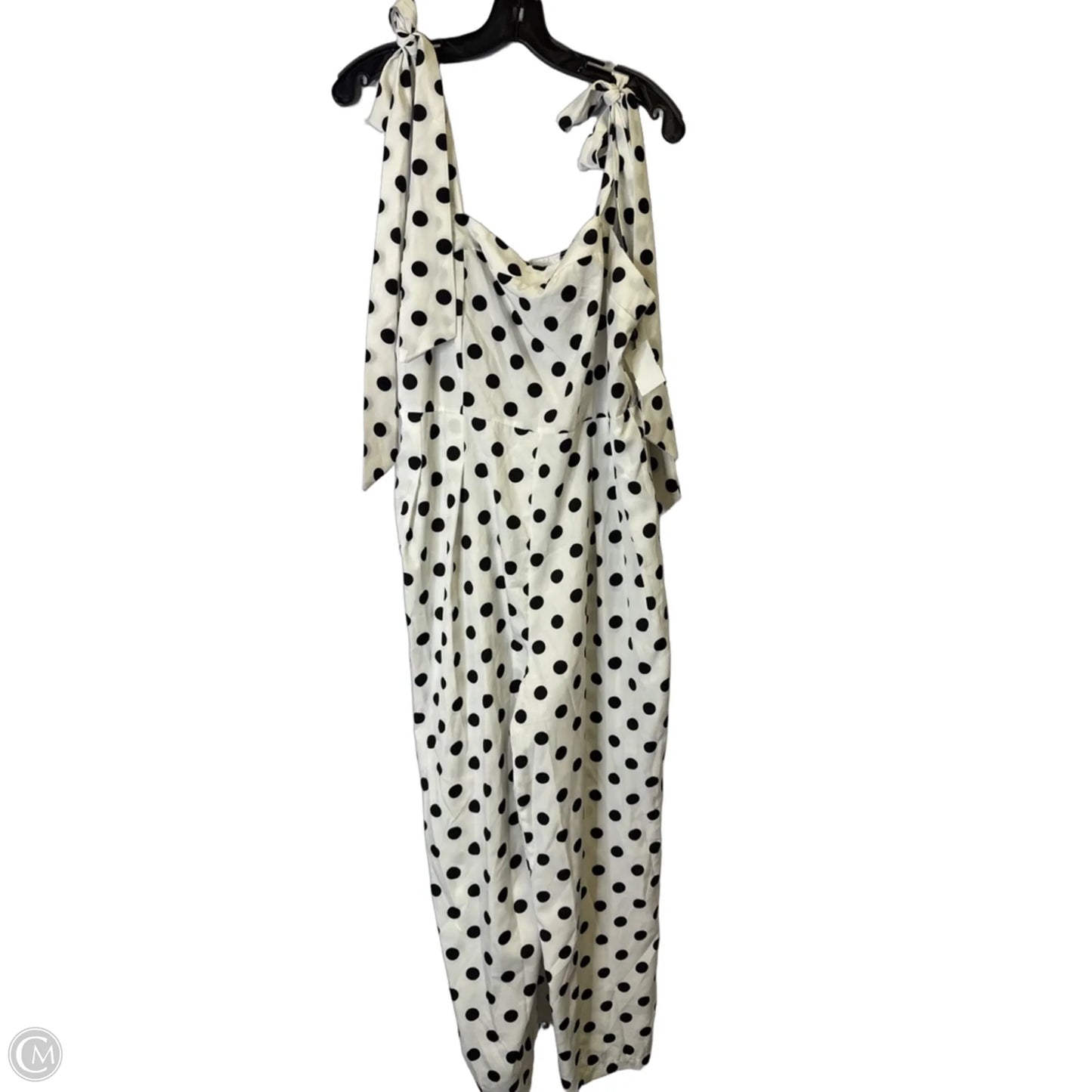 Jumpsuit By Shein In Polkadot Pattern, Size: 1x
