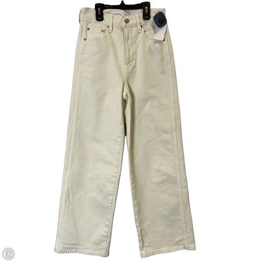 Jeans Straight By Cmc In Cream Denim, Size: 2