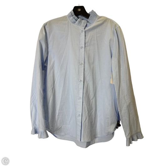Top Long Sleeve By Zara In Blue, Size: S