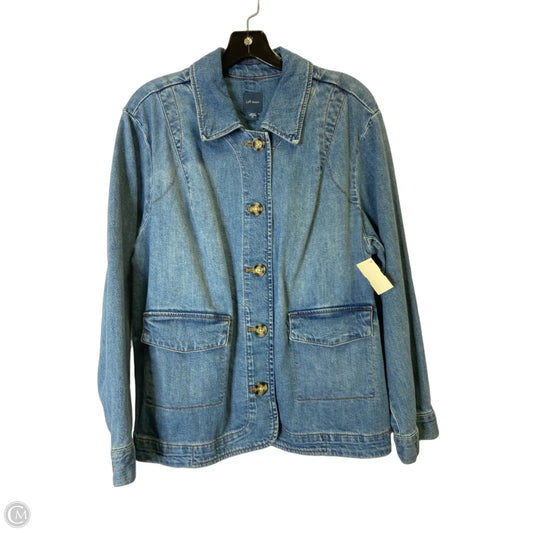 Jacket Denim By J. Jill In Blue Denim, Size: Xl