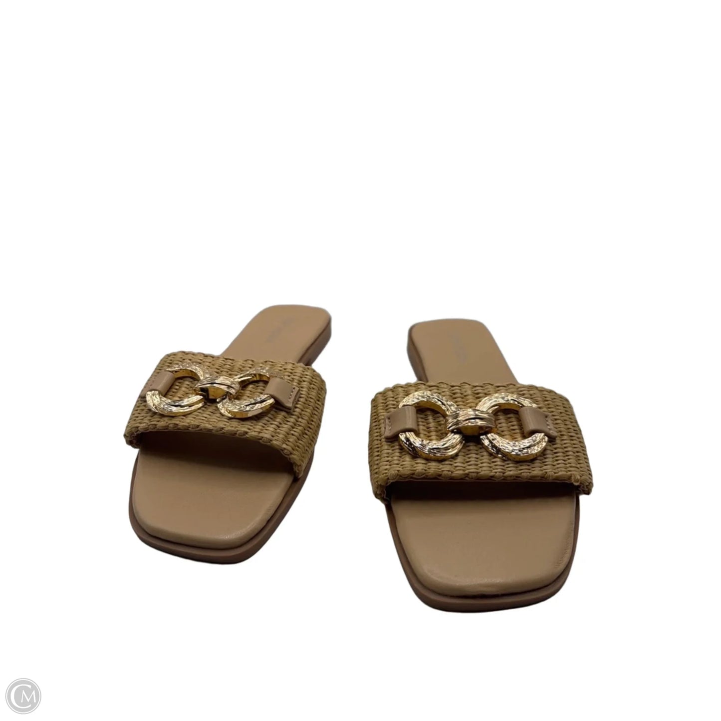 Sandals Flats By Top Moda In Cream, Size: 7.5