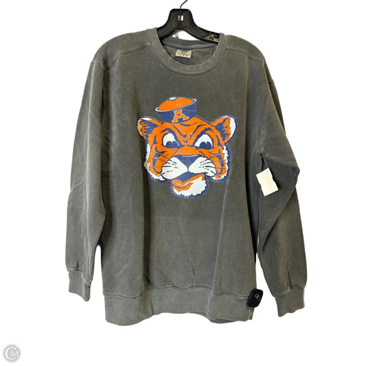 Sweatshirt Crewneck By Comfort Colors In Grey, Size: M