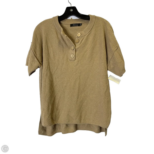 Sweater Short Sleeve By Lillusory In Brown, Size: M