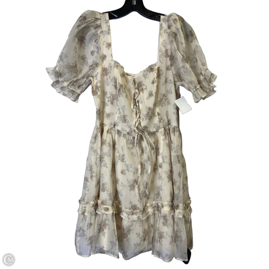 Dress Party Short By Storia In Cream, Size: L