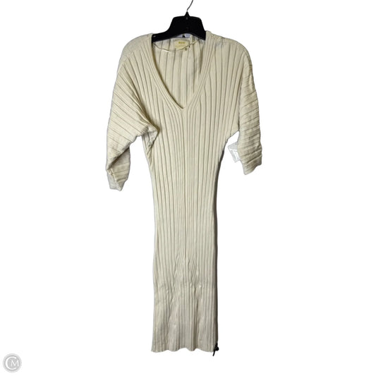 Dress Casual Midi By Maeve In Cream, Size: Xs