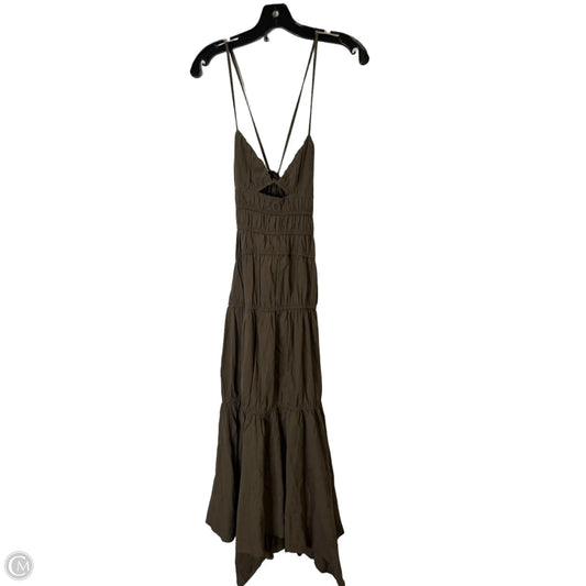 Dress Casual Midi By Clothes Mentor In Brown, Size: M