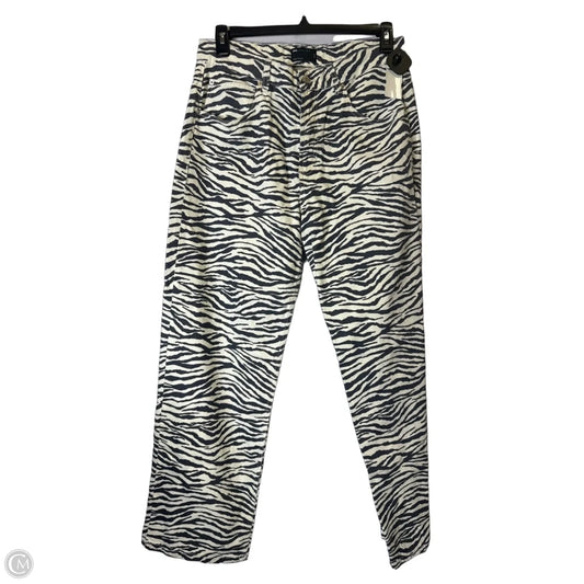 Jeans Straight By Asos In Zebra Print, Size: 8