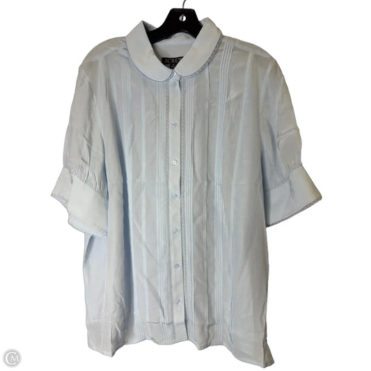 Blouse Short Sleeve By J. Crew In Blue, Size: 20