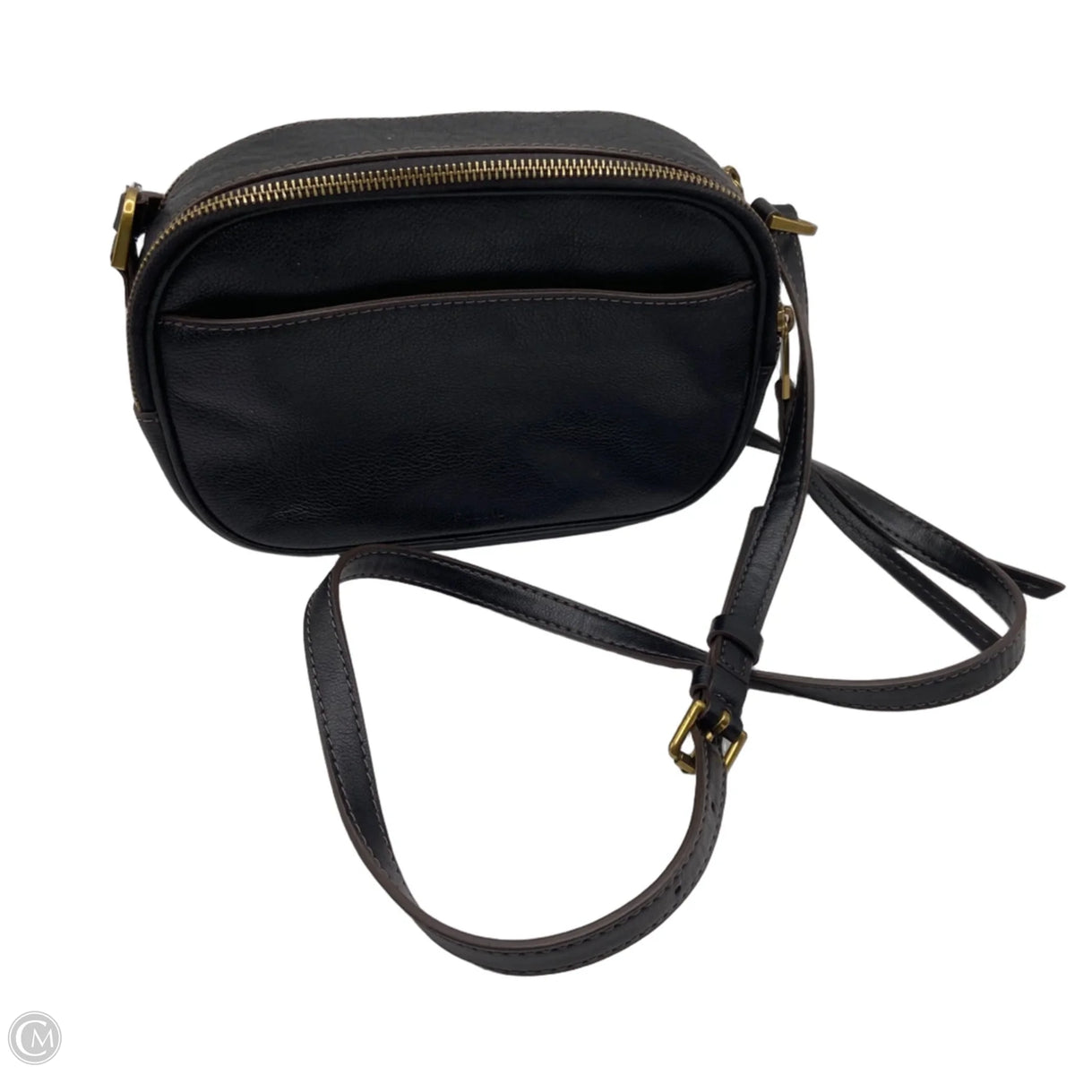 Crossbody Leather By Fossil, Size: Medium