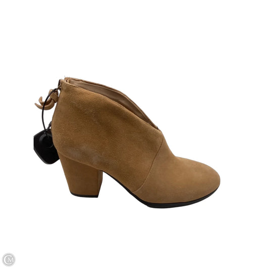 Boots Ankle Heels By Dr Scholls In Brown, Size: 9.5