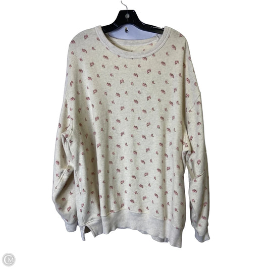 Sweatshirt Crewneck By Aerie In Cream, Size: M