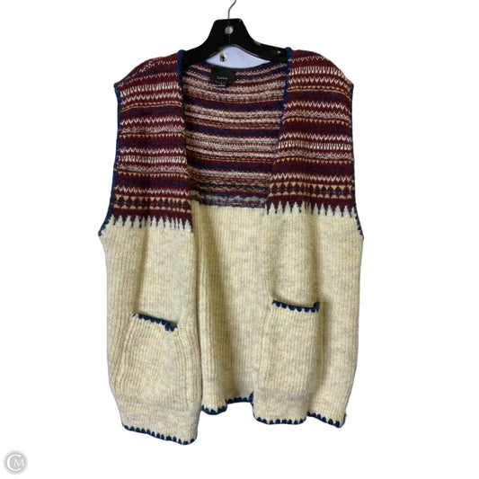 Vest Sweater By Lumiere In Multi-colored, Size: L
