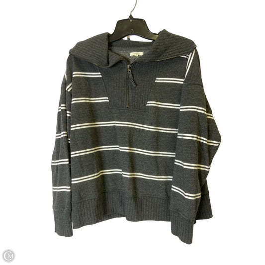 Sweatshirt Collar By Maurices In Grey, Size: M