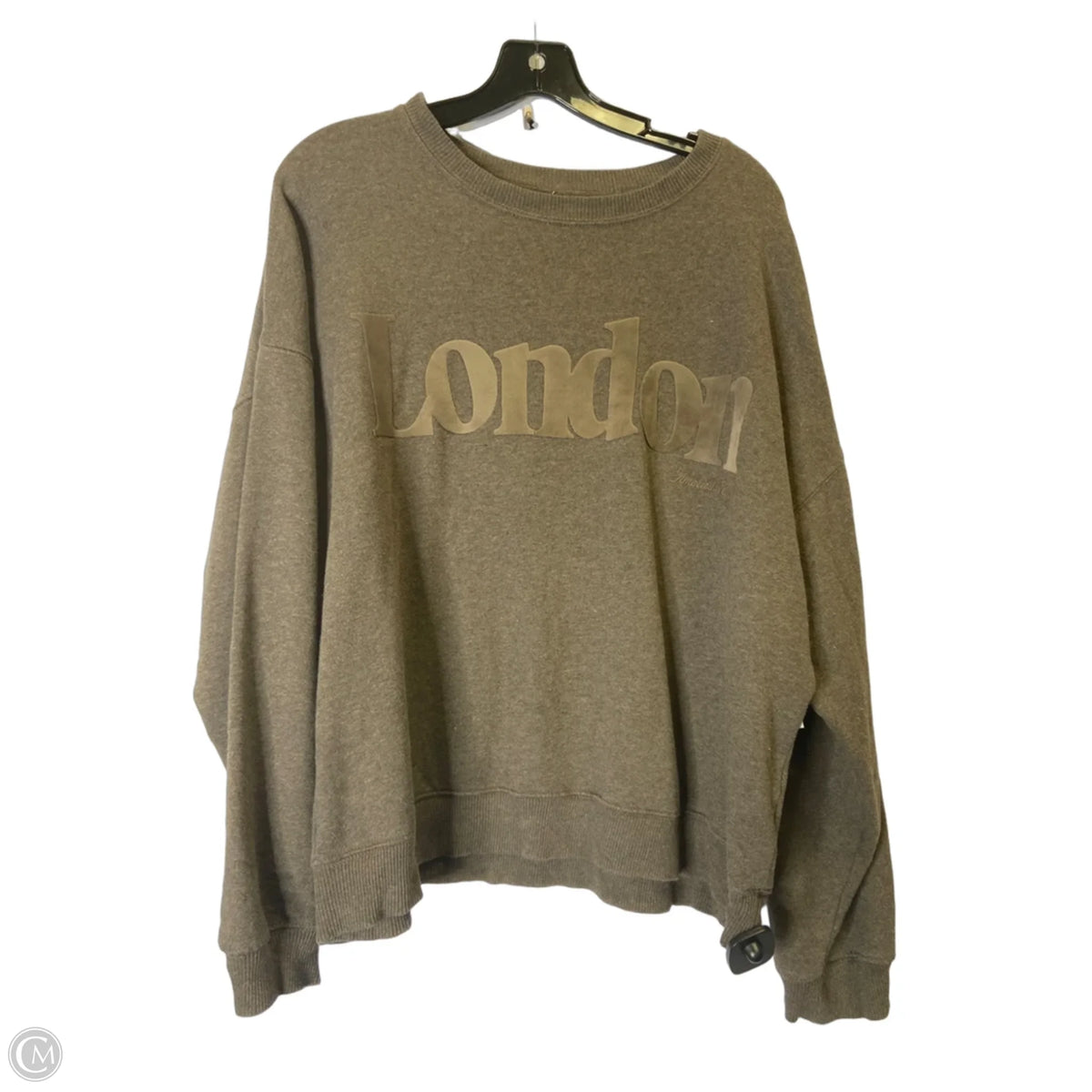 Sweatshirt Collar By American Eagle In Brown, Size: L