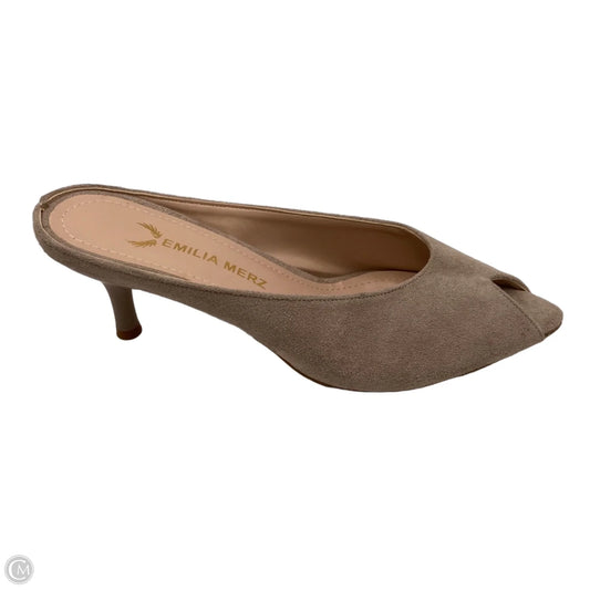 Shoes Heels Kitten By Cmc In Tan, Size: 7