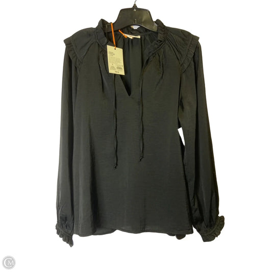 Blouse Long Sleeve By Knox Rose In Black, Size: S