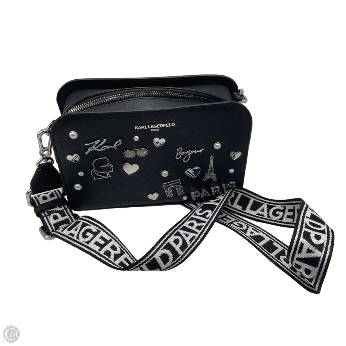 Crossbody Designer By Karl Lagerfeld, Size: Medium