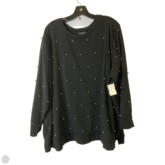 Sweatshirt Crewneck By Lane Bryant In Black, Size: 26