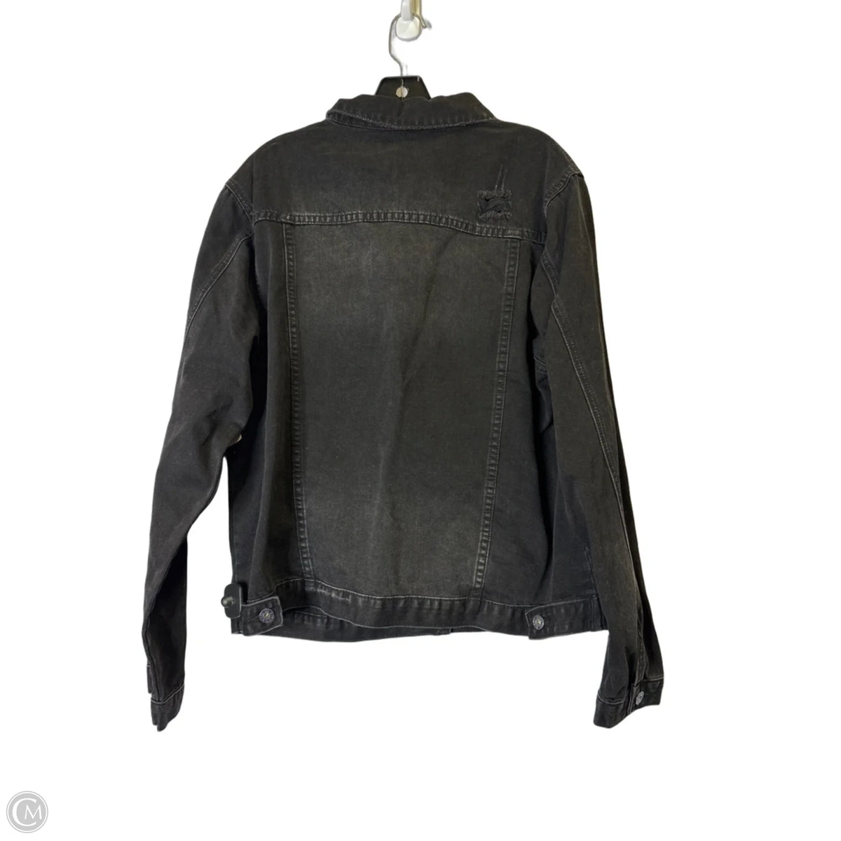 Jacket Denim By Risen In Black Denim, Size: L
