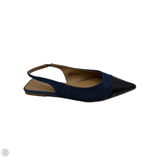 Shoes Flats By Bamboo In Blue Denim, Size: 10