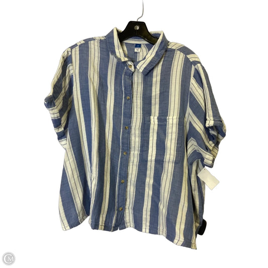 Top Short Sleeve By Old Navy In Blue, Size: Xl