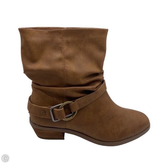 Boots Ankle Flats By Yellow Box In Brown, Size: 9