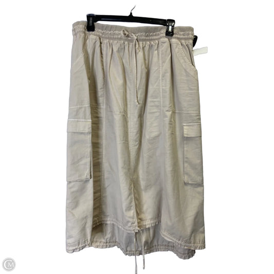 Skirt Midi By Daily Practice By Anthropologie In Cream, Size: 2x
