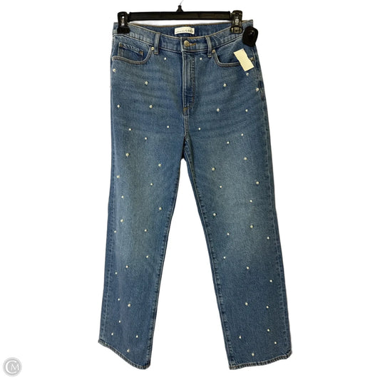 Jeans Straight By Loft In Blue Denim, Size: 6