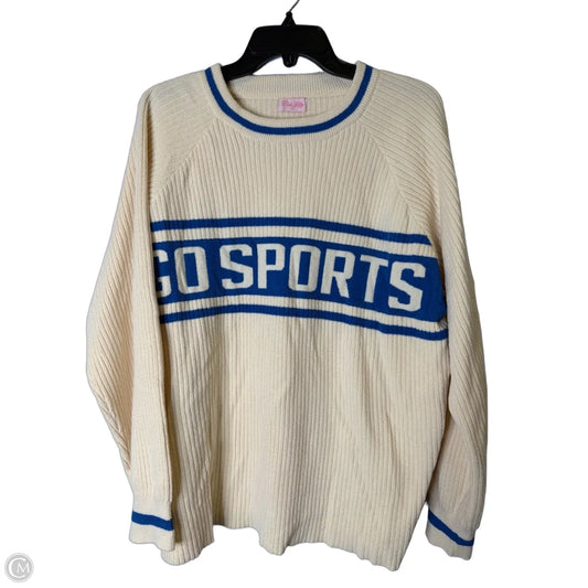 Sweater By Pink Lily In Cream, Size: L