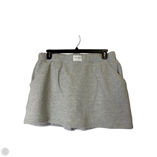 Athletic Skort By Offline In Grey, Size: Xl