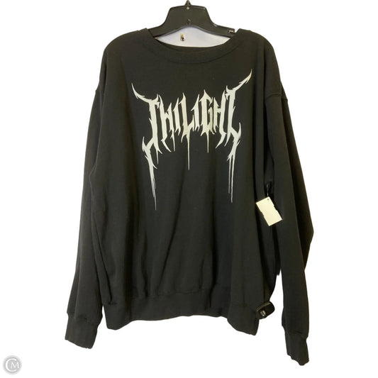 Sweatshirt Crewneck By Clothes Mentor In Black, Size: Xl