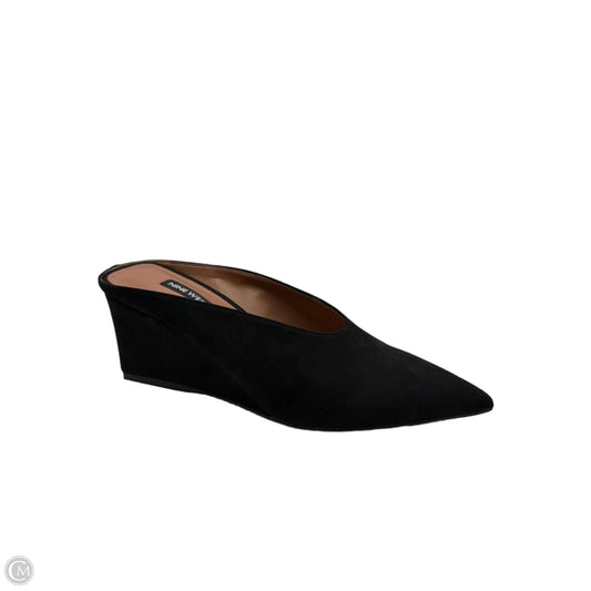 Shoes Heels Wedge By Nine West In Black, Size: 6.5