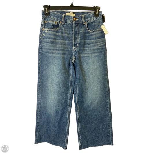 Jeans Cropped By Madewell In Blue Denim, Size: 0