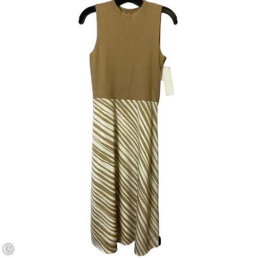 Dress Casual Midi By Ann Taylor In Brown, Size: Xsp