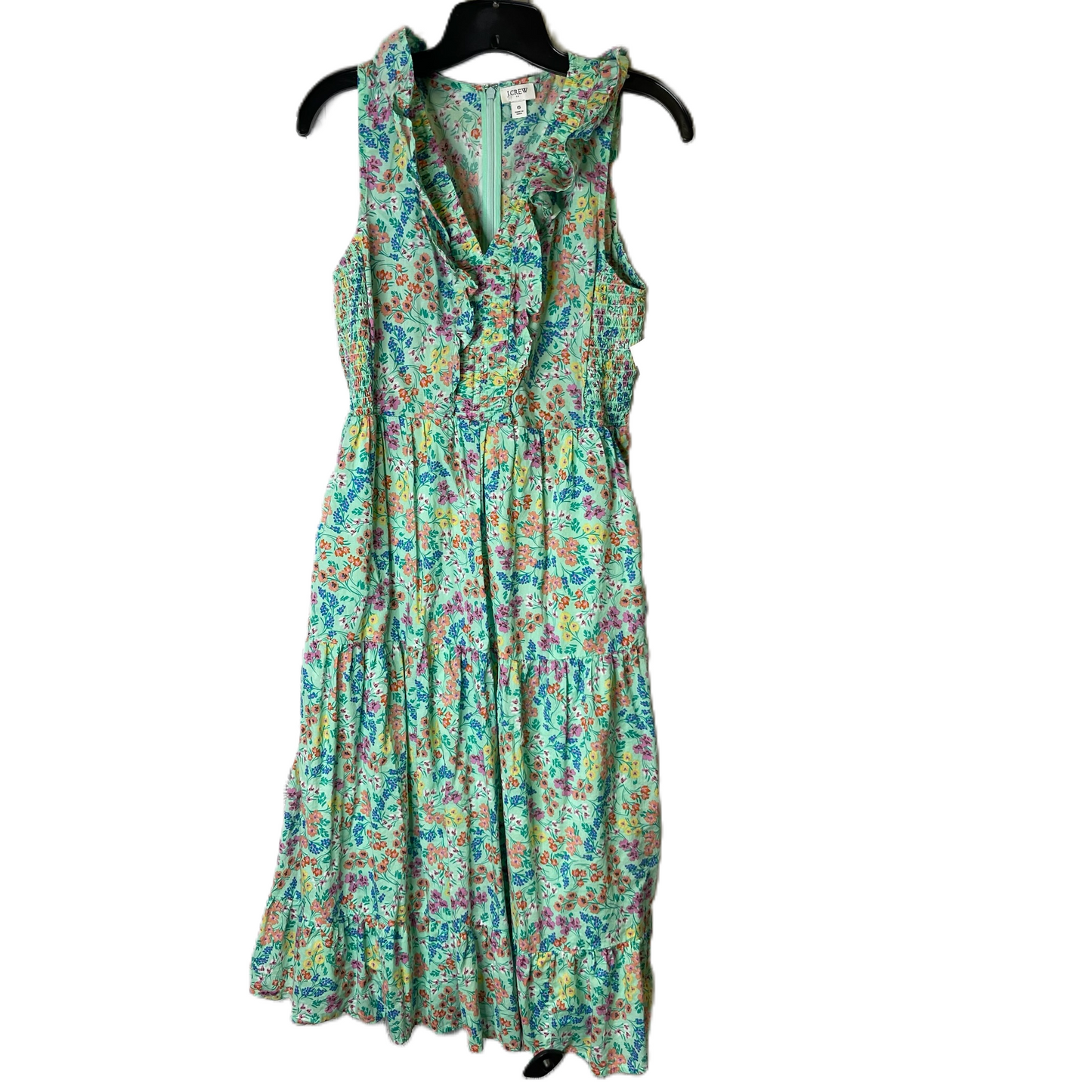 Dress Casual Midi By J. Crew In Green, Size: 6