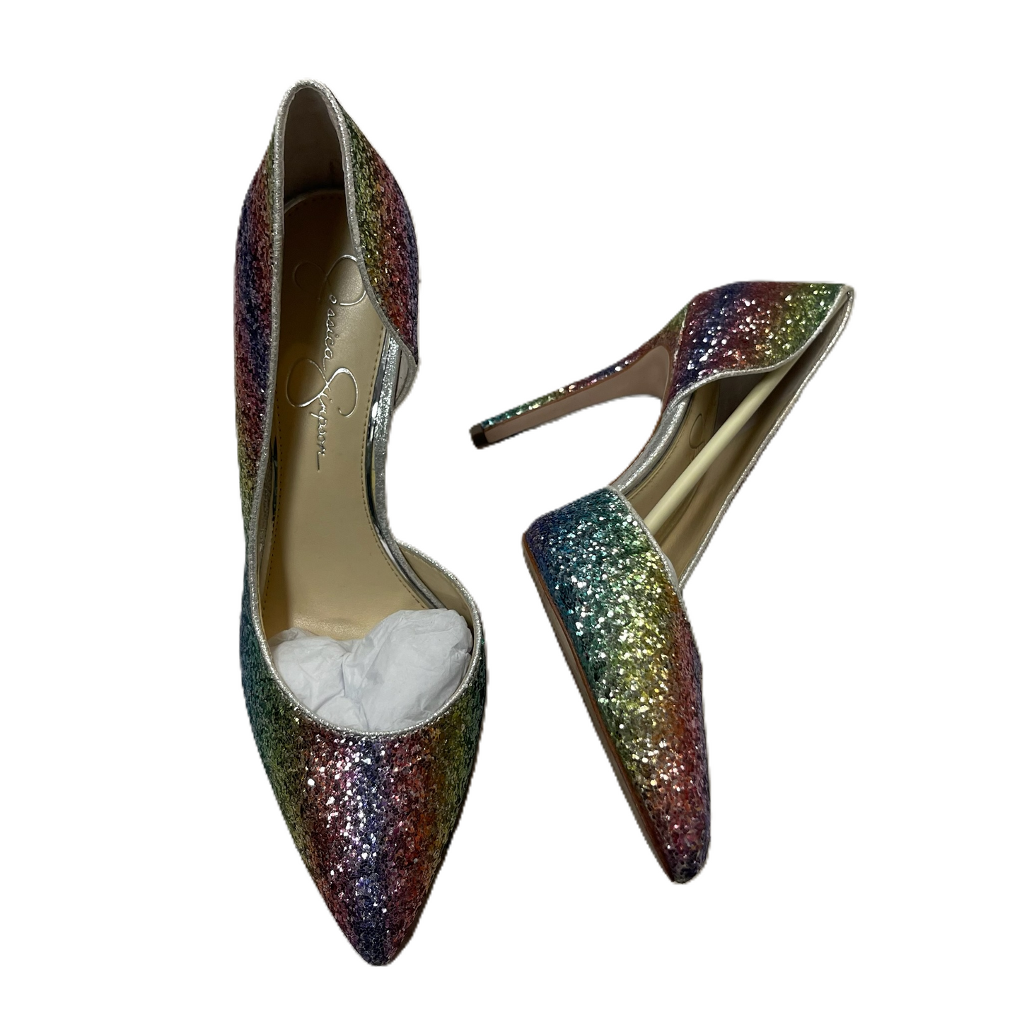 Jessica simpson rainbow heels hotsell