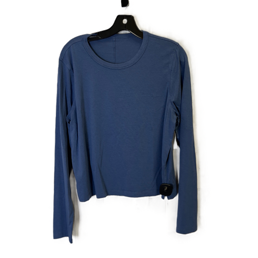 Athletic Top Long Sleeve Crewneck By Lululemon In Blue, Size: M