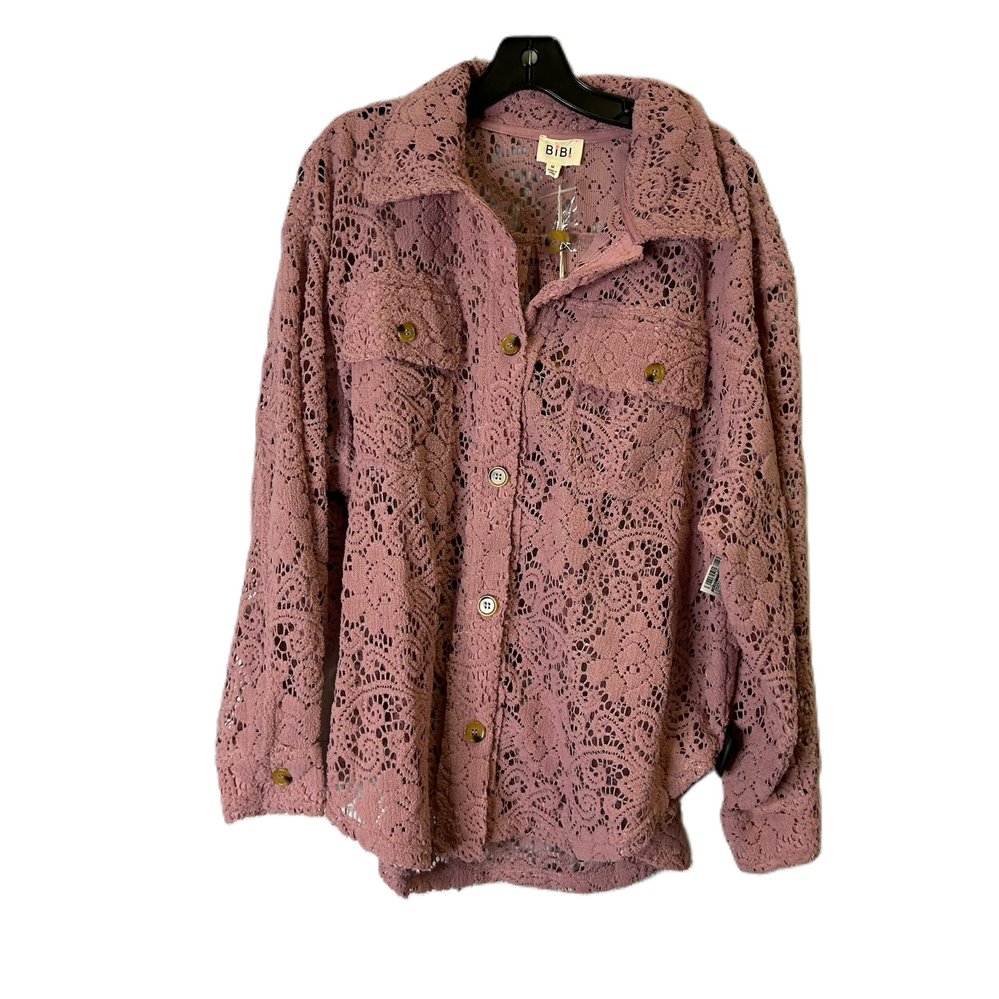 Jacket Shirt By Bibi In Purple, Size: M