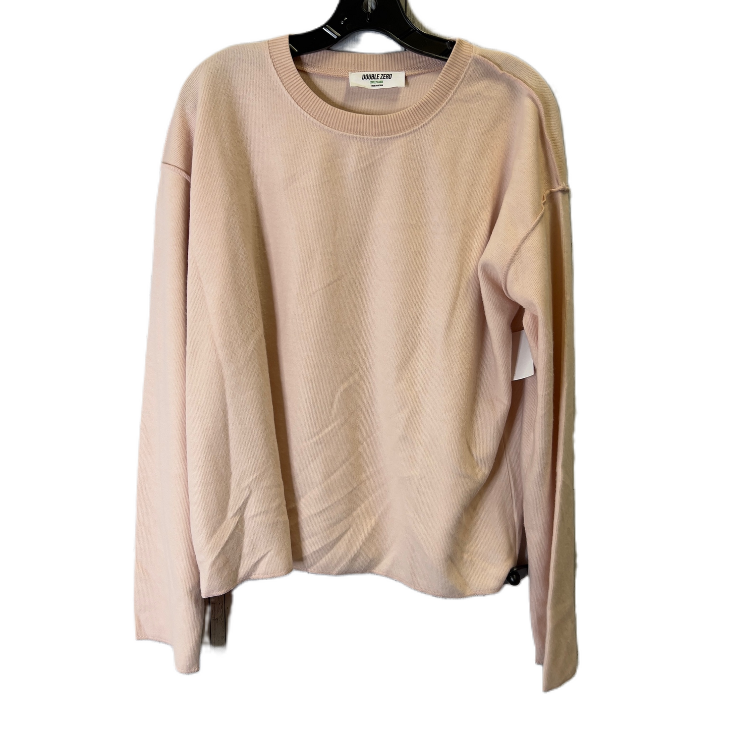 Sweatshirt Crewneck By Double Zero In Pink, Size: L