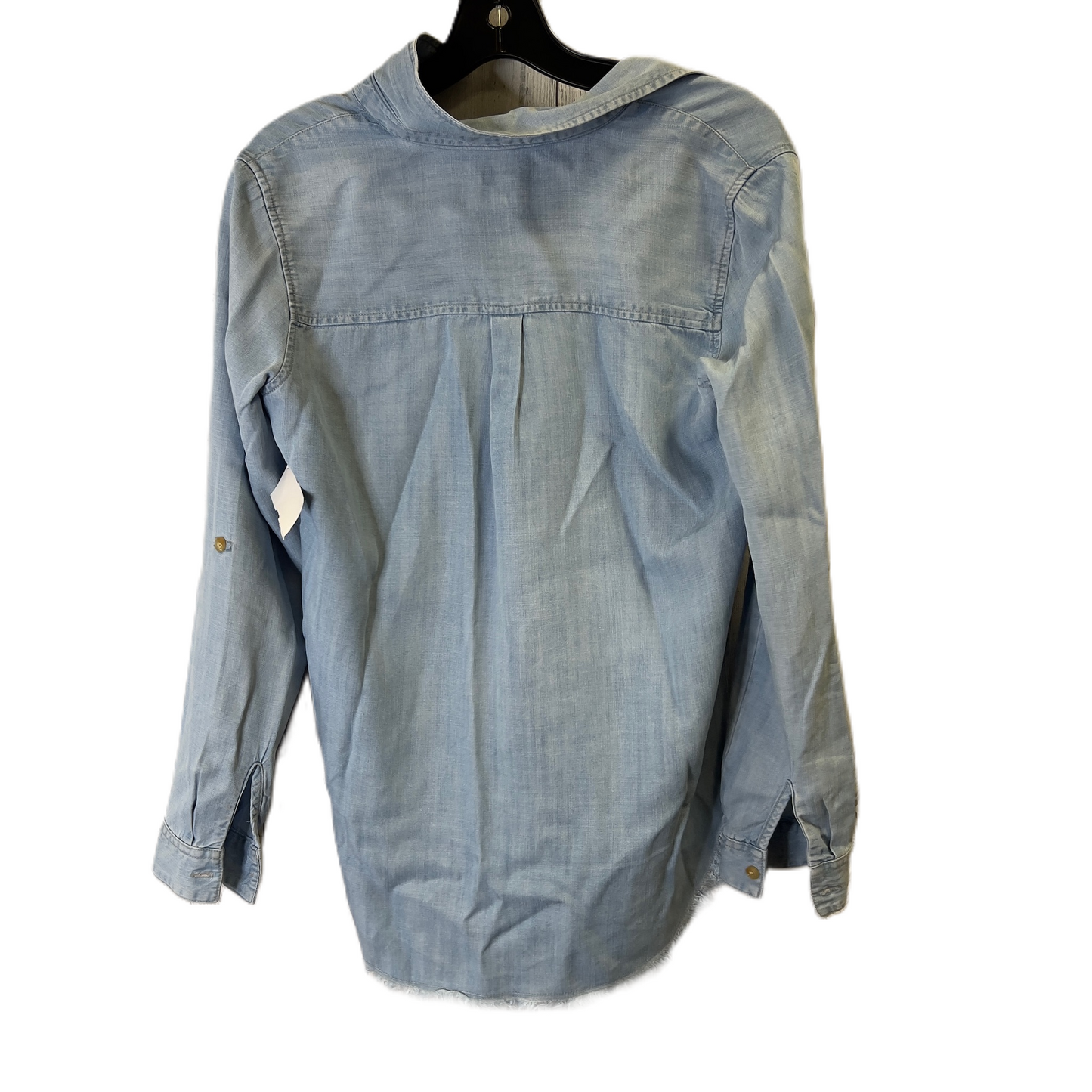 Top Long Sleeve By Clothes Mentor In Blue Denim, Size: Xs