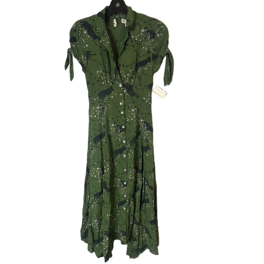 Dress Casual Midi By Urban Outfitters In Green, Size: S