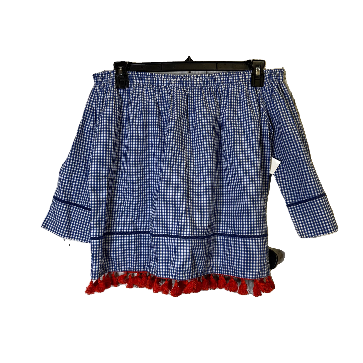 Top Long Sleeve By Cremieux In Blue, Size: M