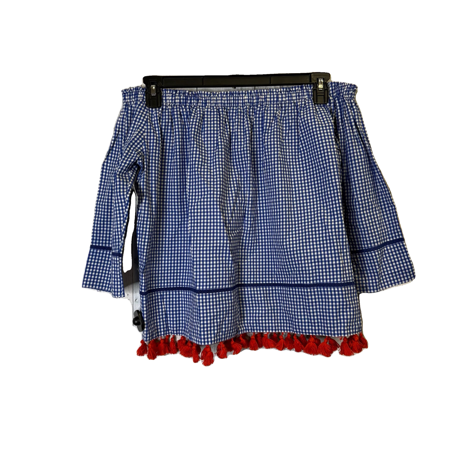 Top Long Sleeve By Cremieux In Blue, Size: M