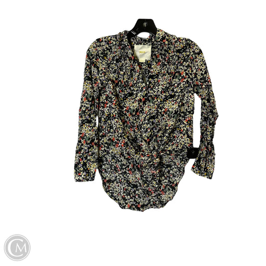 Top Long Sleeve By Maeve In Black, Size: Xxsp