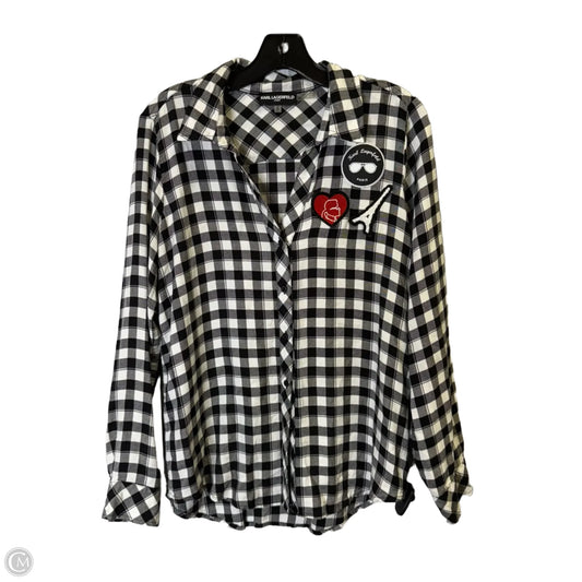 Top Long Sleeve By Cmb In Black, Size: S